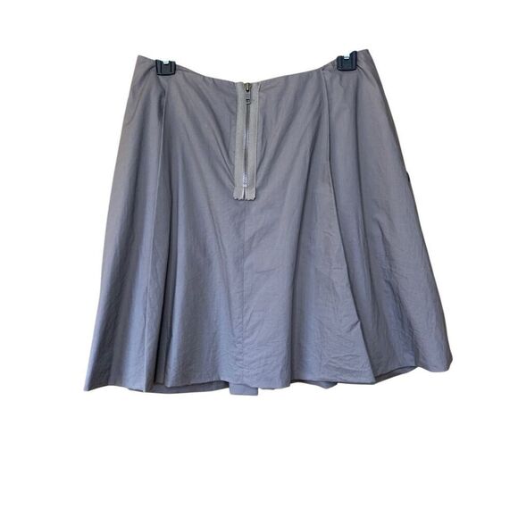 Marni Cotton A-line Mini Skirt‎ With Pockets In Dark Taupe Size 38/2 - Picture 2 of 12